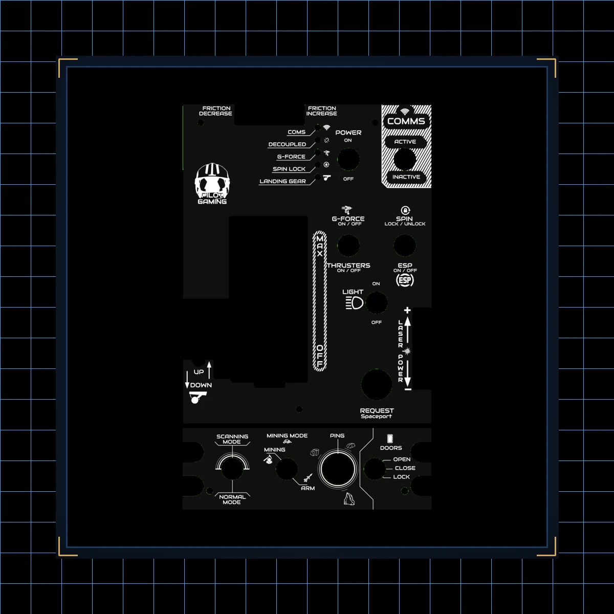 Thrustmaster Warthog Replacement Plates